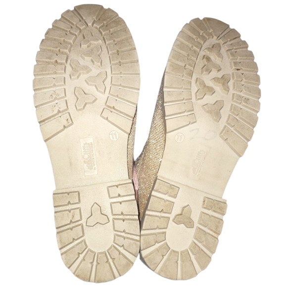 Cliffs by White Mountain Pink Metallic Combat Style Boots Women's Size 11 Lace - Picture 3 of 8